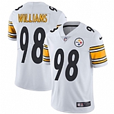Nike Men & Women & Youth Steelers 98 Vince Williams White NFL Vapor Untouchable Limited Jersey,baseball caps,new era cap wholesale,wholesale hats